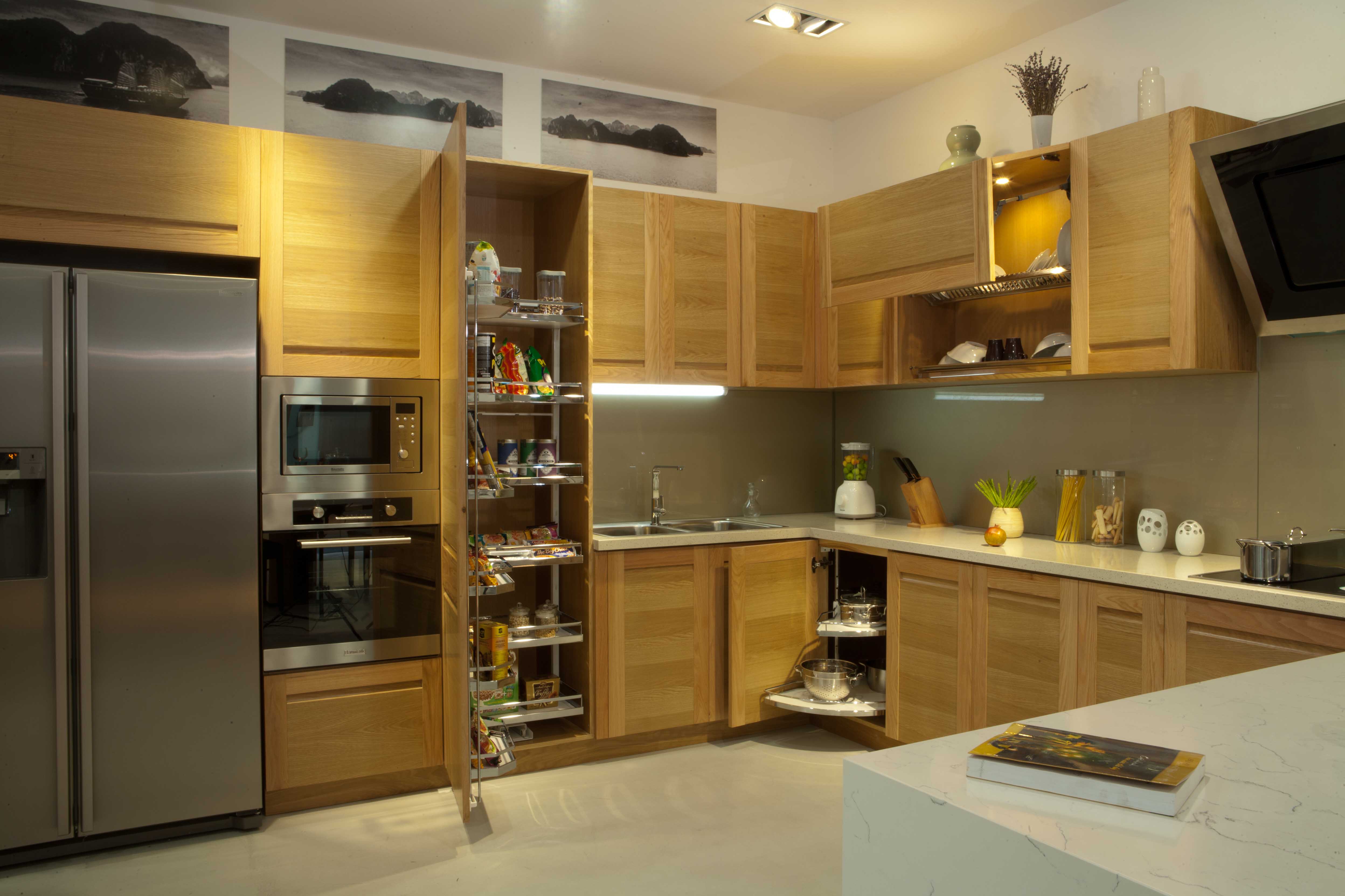 Những không gian bếp đẹp hiện đại dành cho nhà ống và chung cư